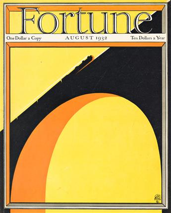ALEXEI BRODOVITCH, JOSEPH BINDER & PAOLO GARRETTO.  [FORTUNE & HARPERS BAZAAR]. Group of 11 magazine covers. 1930s. Sizes vary, each a